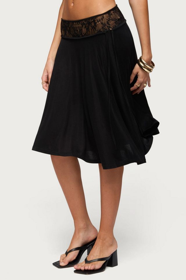 Edikted Winonah Crochet Waist Midi Skirt #2