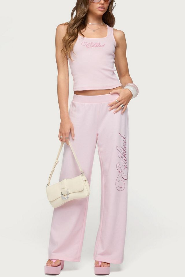 Edikted Edikted Studio Rhinestone Sweatpants #1