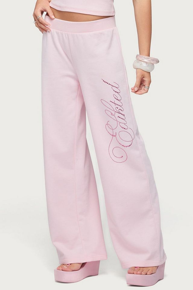 Edikted Edikted Studio Rhinestone Sweatpants #2