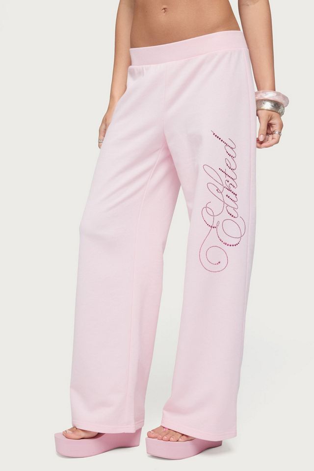 Edikted Edikted Studio Rhinestone Sweatpants #3