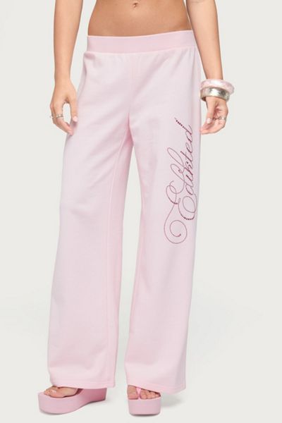 Edikted Edikted Studio Rhinestone Sweatpants