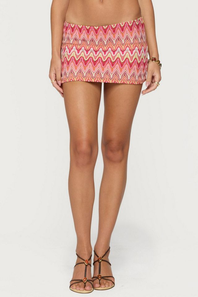 Edikted Saha Zigzag Crochet Mini Skort #1