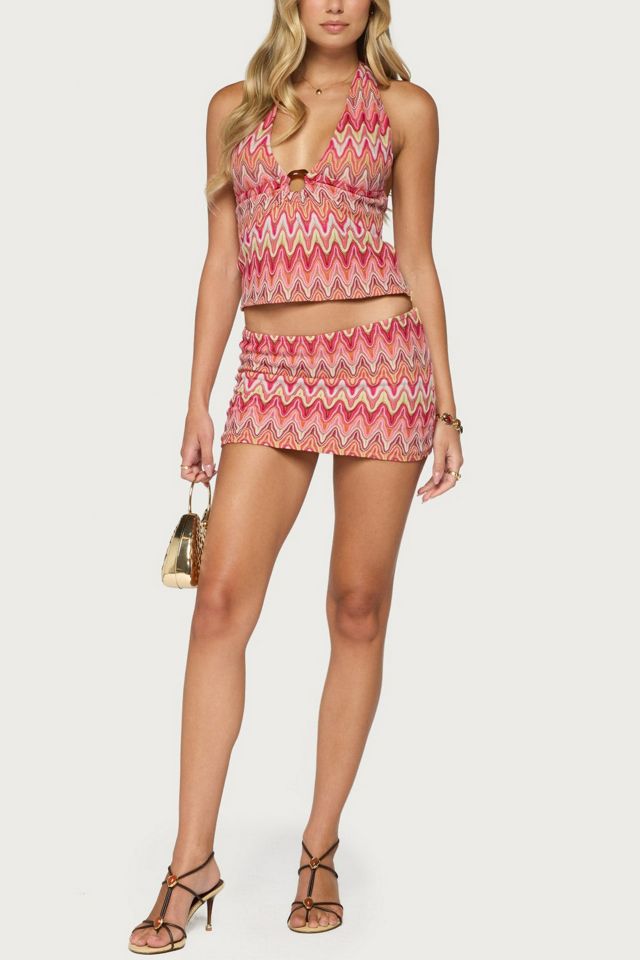 Edikted Saha Zigzag Crochet Mini Skort #3