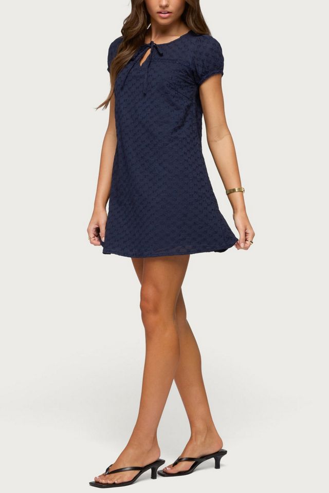 Edikted Mariella Lacey Eyelet Mini Dress #3