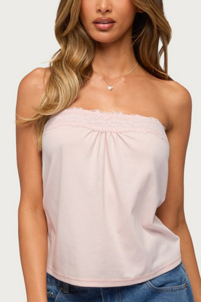 Edikted Kittey Lacey Strapless Top