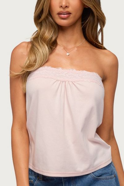Edikted Kittey Lacey Strapless Top