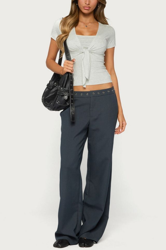 Edikted Malka Two Piece Tie Front Top #1
