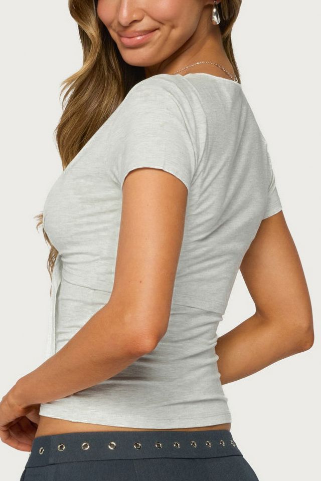 Edikted Malka Two Piece Tie Front Top #4