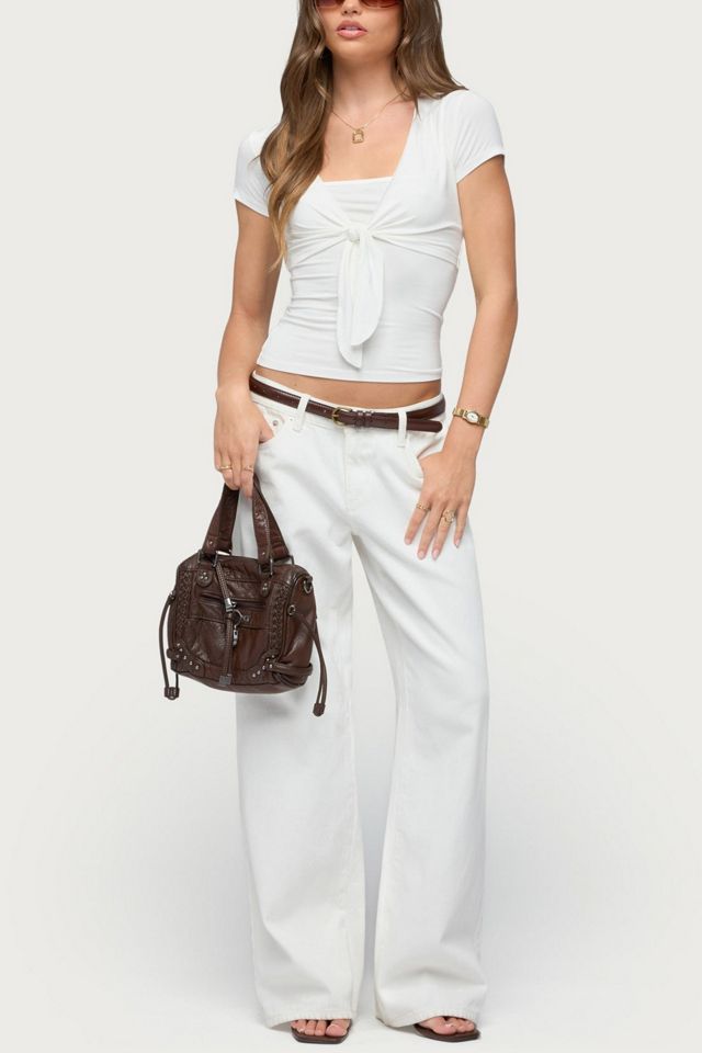 Edikted Malka Two Piece Tie Front Top #1