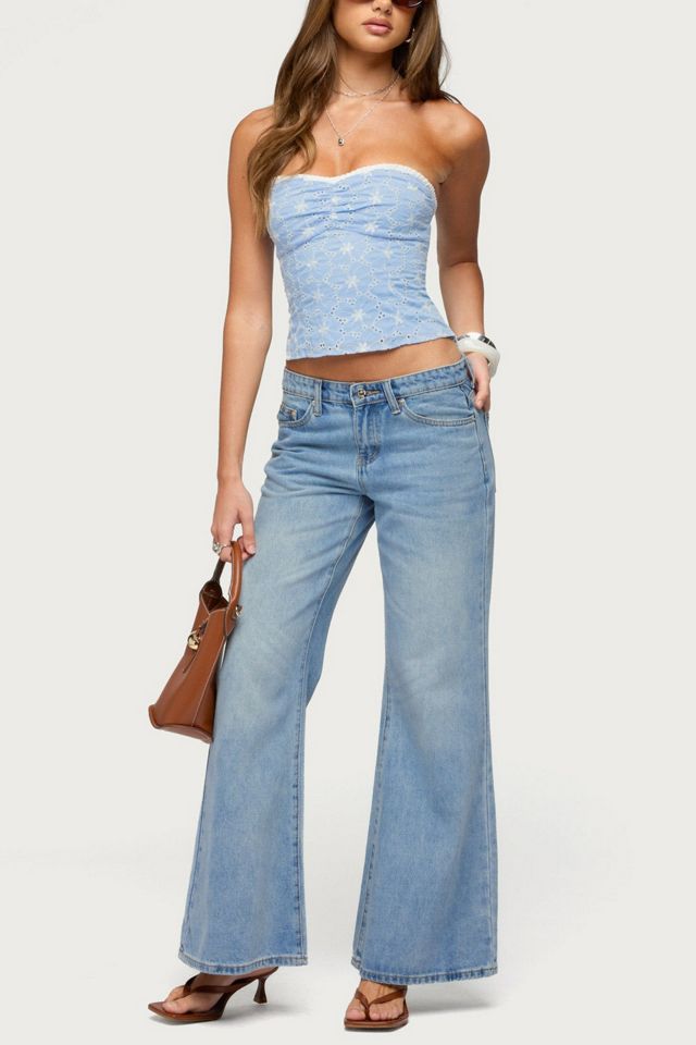 Edikted Zeffey Strapless Eyelet Corset #1