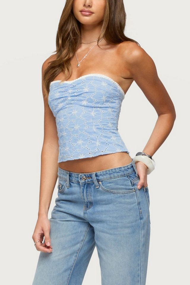 Edikted Zeffey Strapless Eyelet Corset #3
