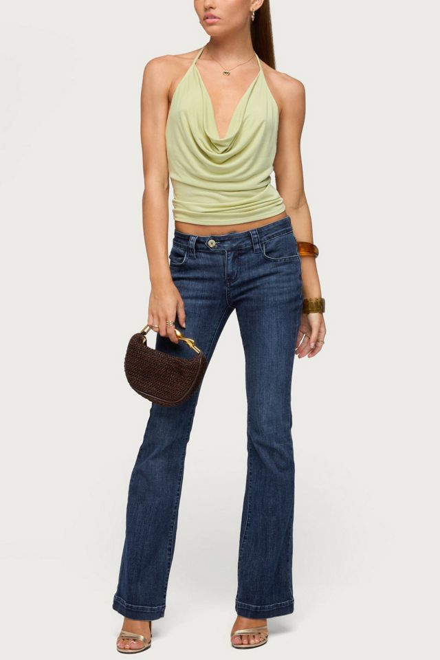 Edikted Solena Backless Chain Cowl Neck Top #1
