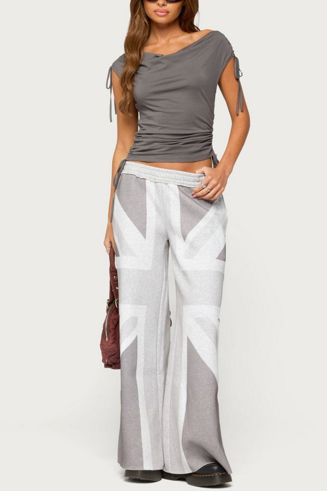 Edikted Royan Cowl Neck Drawstring Top #1