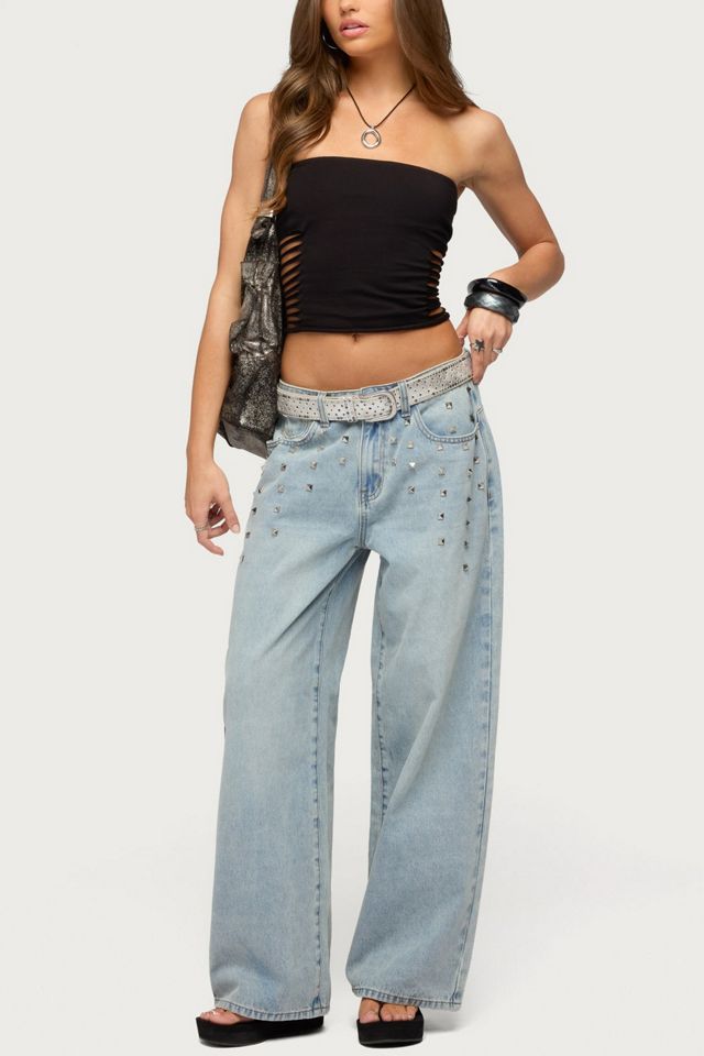 Edikted Kelcy Shredded Built In Bra Top #1
