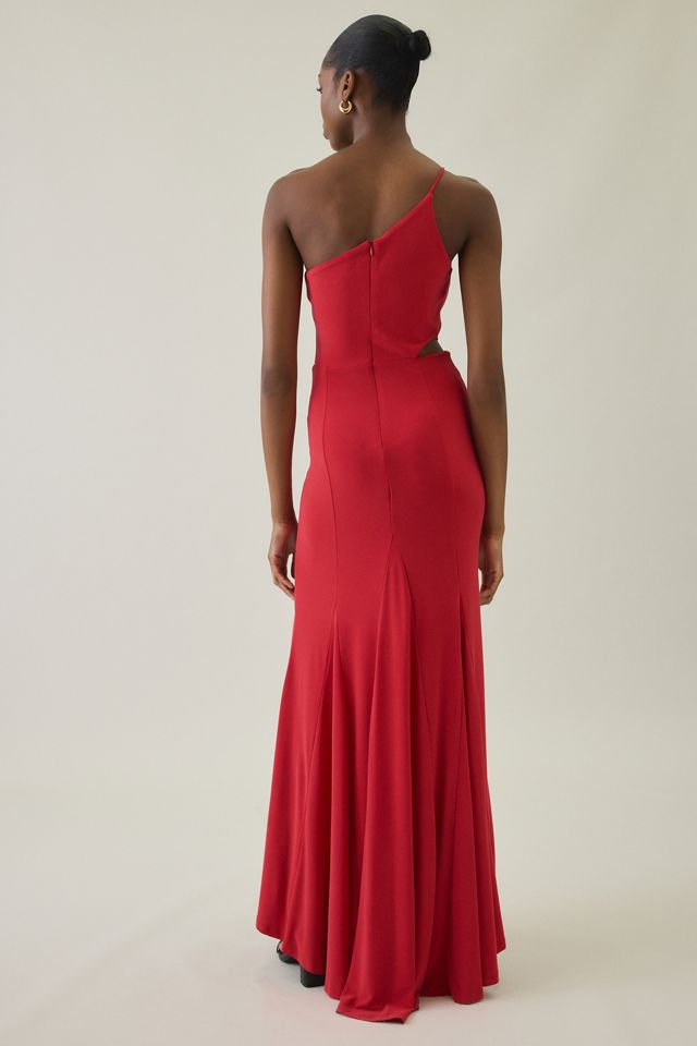 UO Maya Asymmetric Cutout One-Shoulder Maxi Dress #4