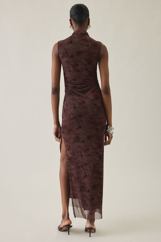 UO Freya High Neck Sleeveless Mesh Maxi Dress #4