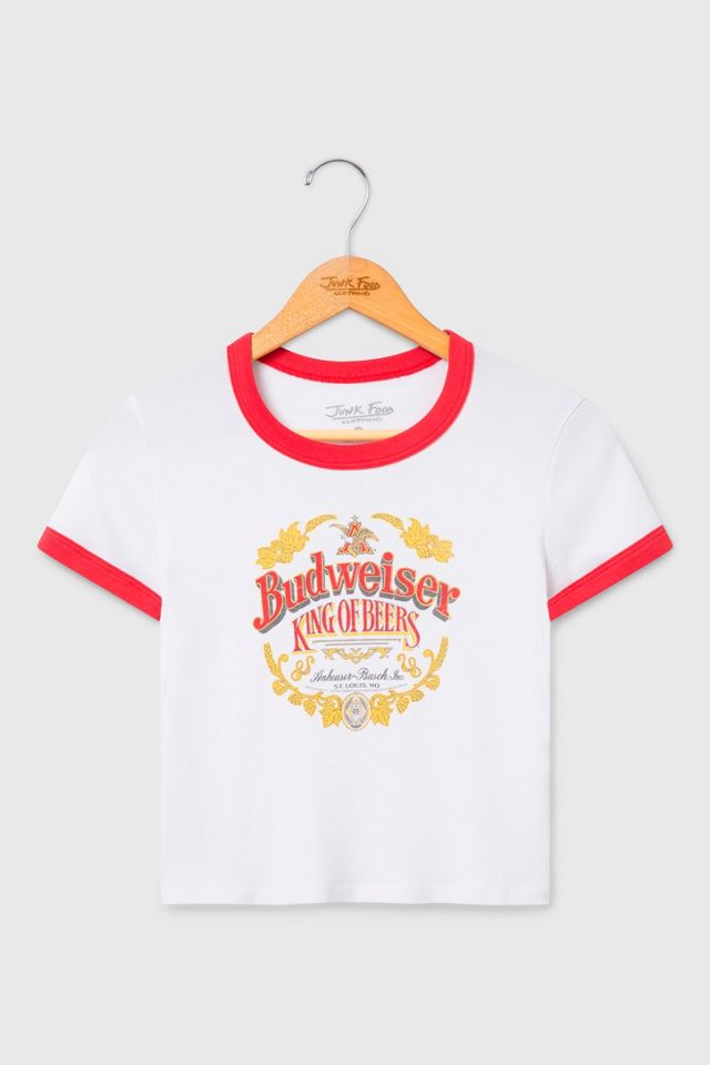 Junk Food Budweiser Ringer Baby Tee #1