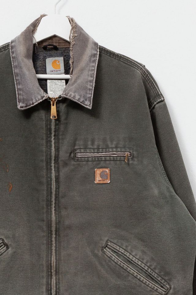 Vintage Y2K Carhartt  Distressed Green Detroit Jacket #2
