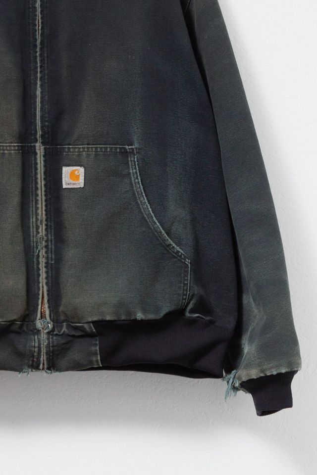 Vintage 1990s Carhartt Distressed Black Duck Canvas Hooded Jacket #2