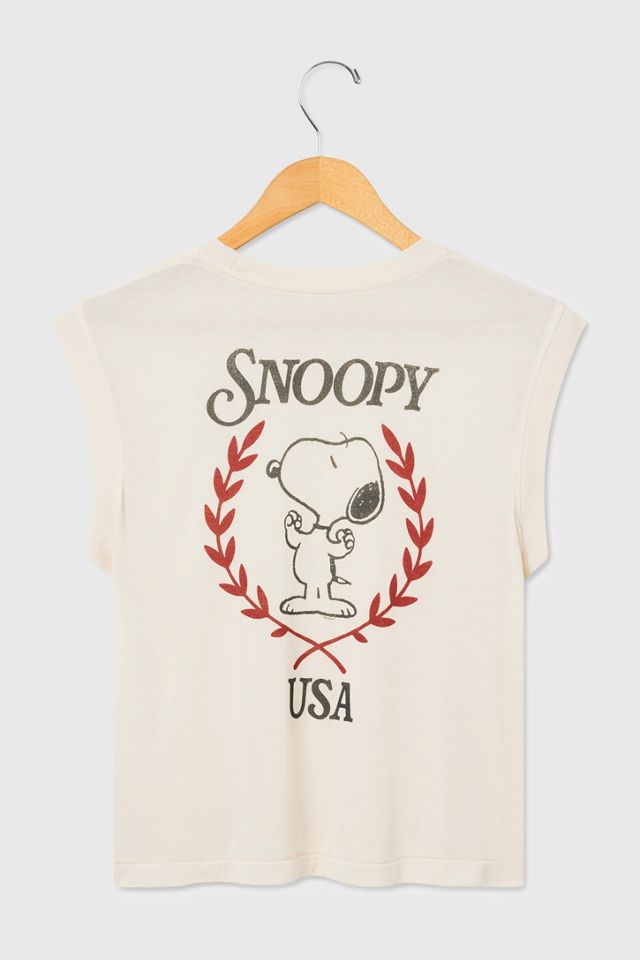 Junk Food Snoopy USA Vintage Tissue Tank #3