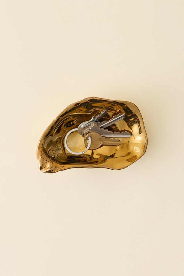 Oyster Plated Ceramic Catch-All Dish #2