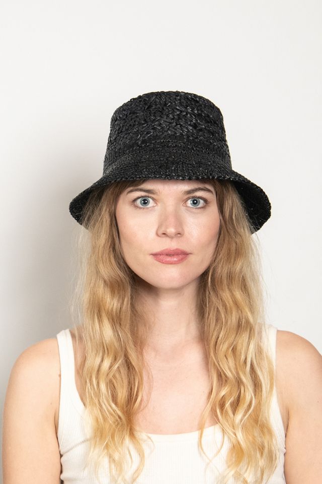 Wyeth Fina Raffia Crochet Bucket Hat #4