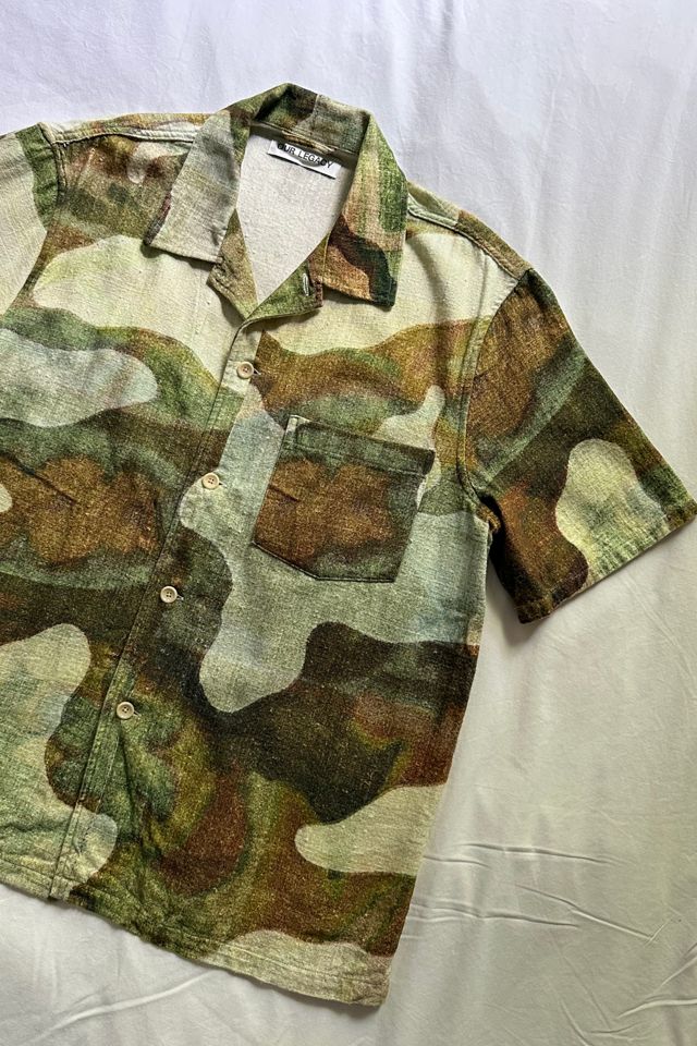 Our Legacy Camouflage Linen Boxy Shirt #1