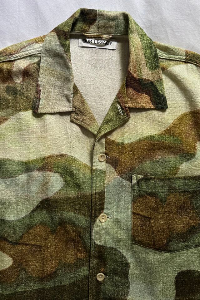Our Legacy Camouflage Linen Boxy Shirt #2