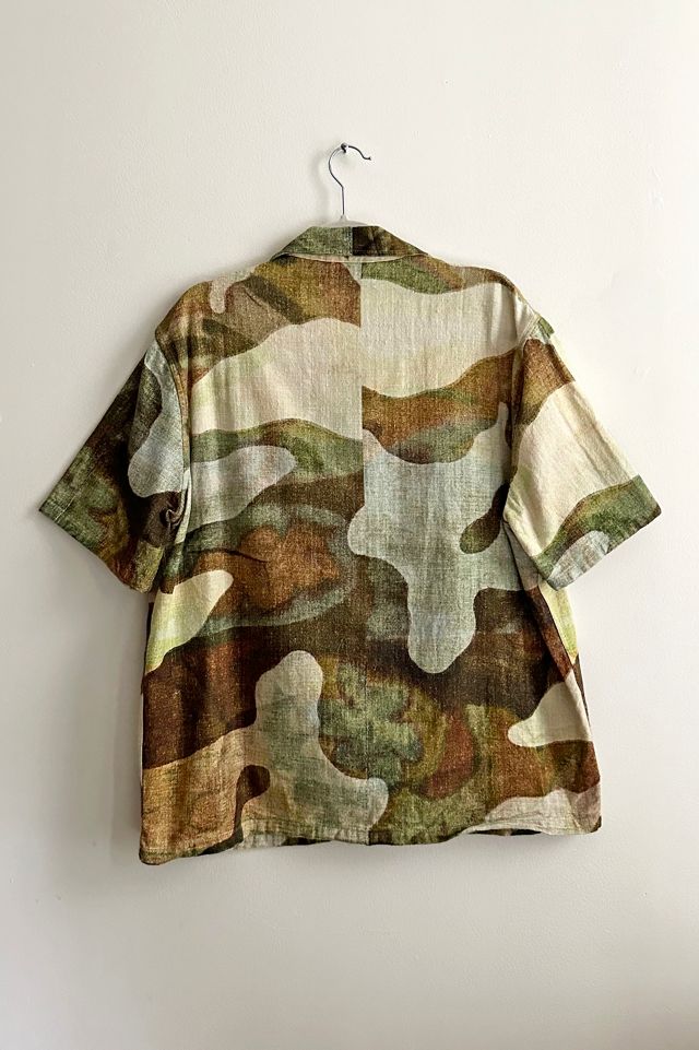 Our Legacy Camouflage Linen Boxy Shirt #3