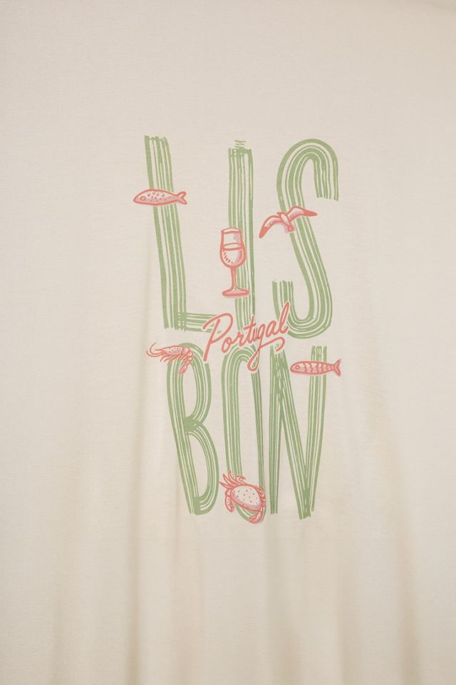 Junk Food Lisbon Portugal Vintage Tissue Tank #2