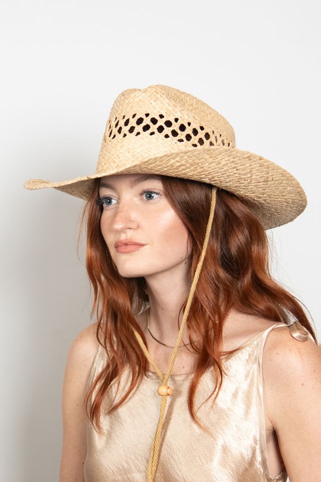 Wyeth Brodie Raffia Cowboy Hat #4