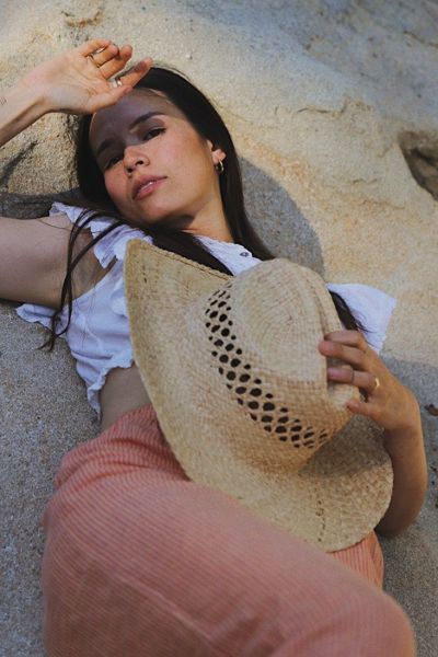 Wyeth Brodie Raffia Cowboy Hat