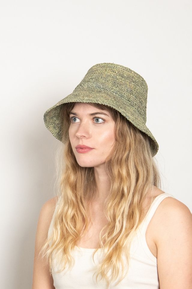 Wyeth Lolo Raffia Straw Bucket Hat #3