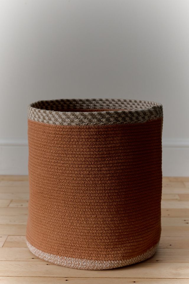 Lorena Canals X Smallable Nell Braided Cotton Storage Basket #1