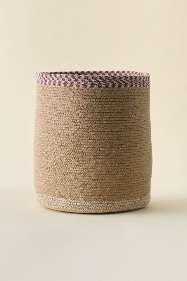 Lorena Canals X Smallable Nell Braided Cotton Storage Basket #1