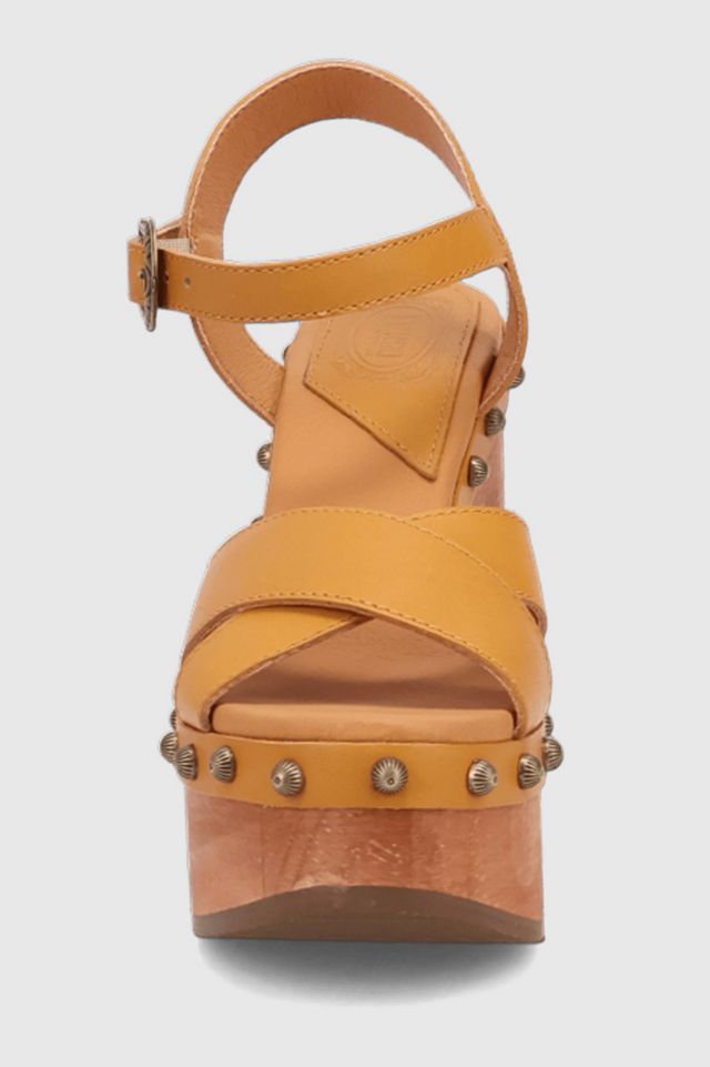 Dingo Lotus Wooden Platform Sandal #4