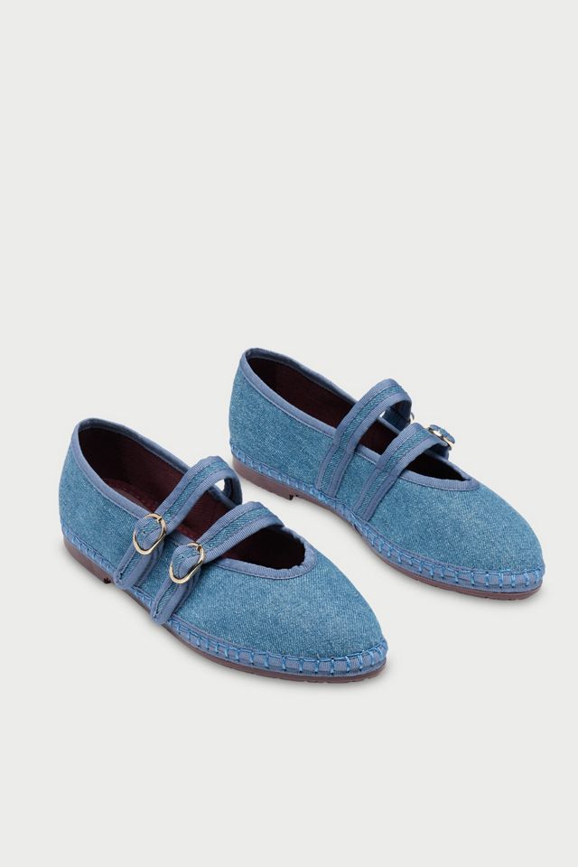 Flabelus Women's  Claire Denim Mary Janes #2