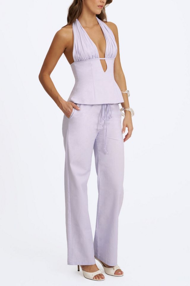 Miss Circle Laureen Linen Straight Pants #3