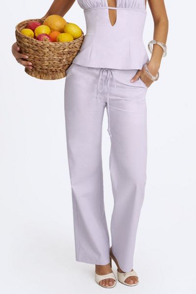 Miss Circle Laureen Linen Straight Pants