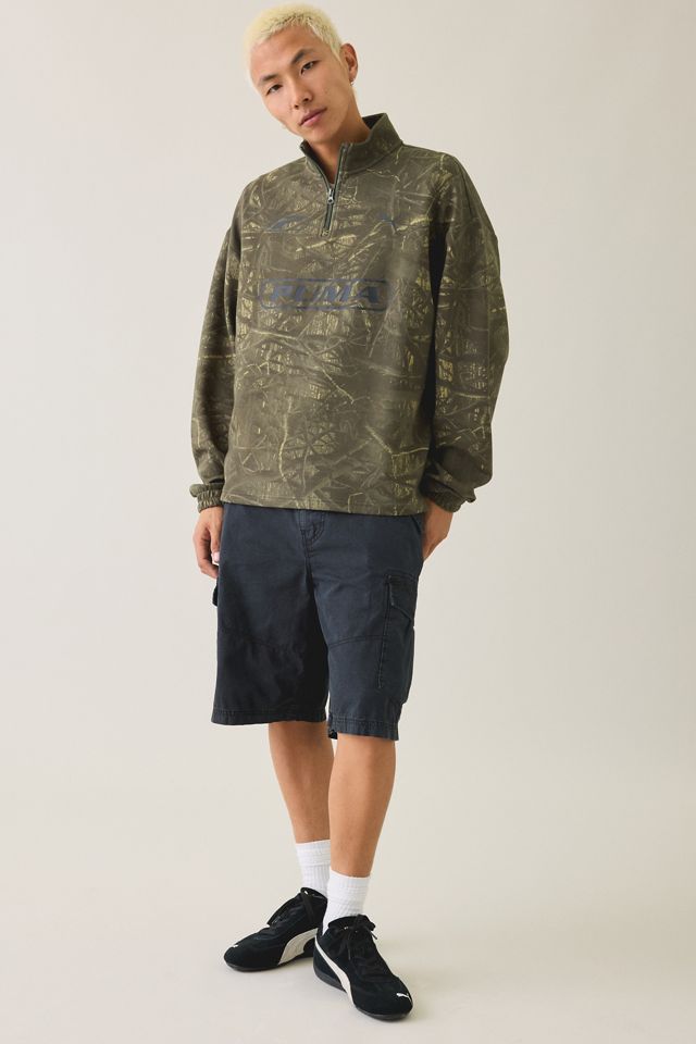 Puma Sports Allover Camo Quarter-Zip Sweatshirt #4