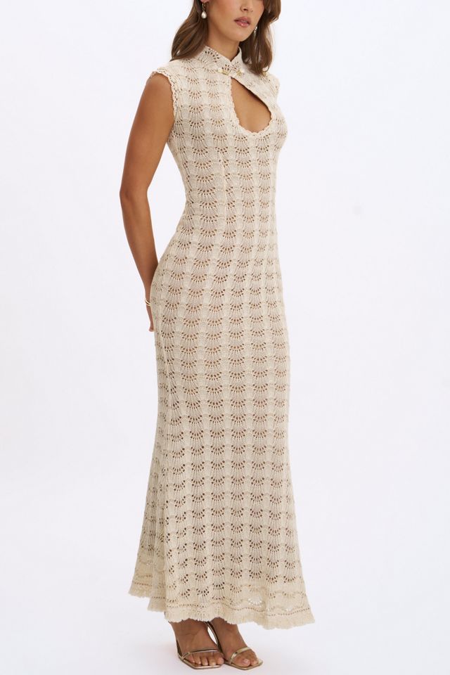 Miss Circle Xylona Crochet Teardrop Neckline Mermaid Maxi Dress #3
