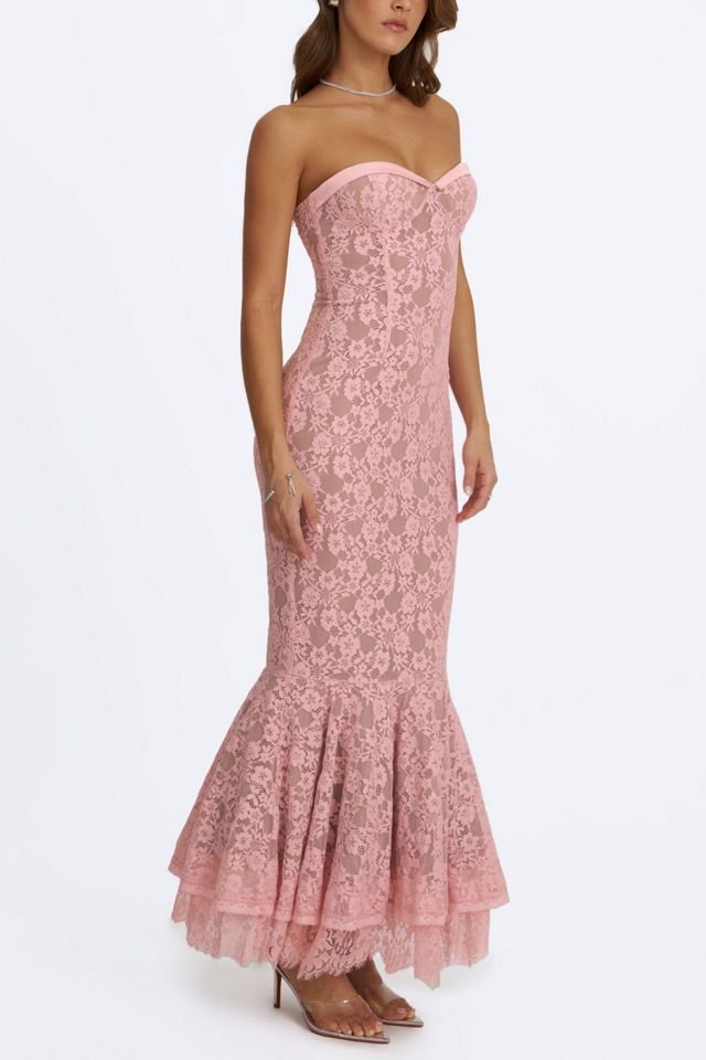 Miss Circle Rosalyn Lace Sweetheart Maxi Mermaid Dress #3