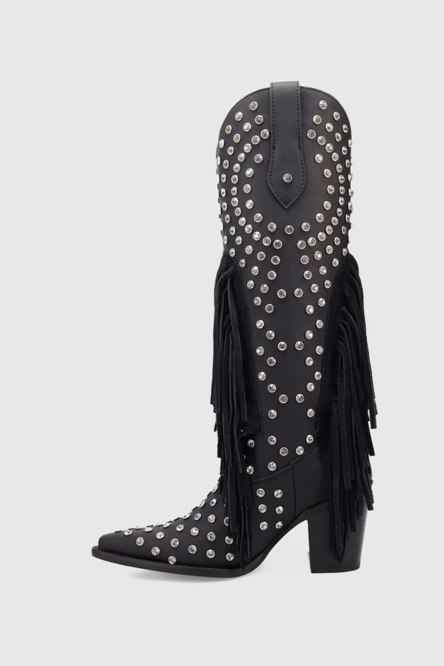 Dingo Show Pony Leather Fringe Cowboy Boot #2