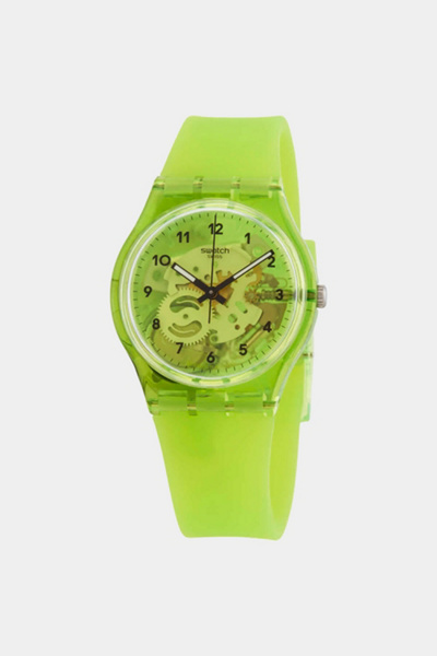 Swatch Lemon Flavour Quartz Transparent Watch | Urban Outfitters display picture 1