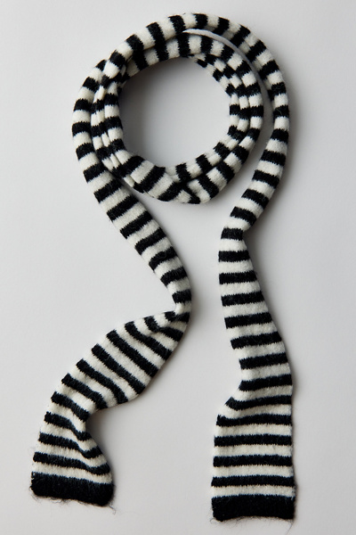 Rachel Stripe Pattern Skinny Scarf