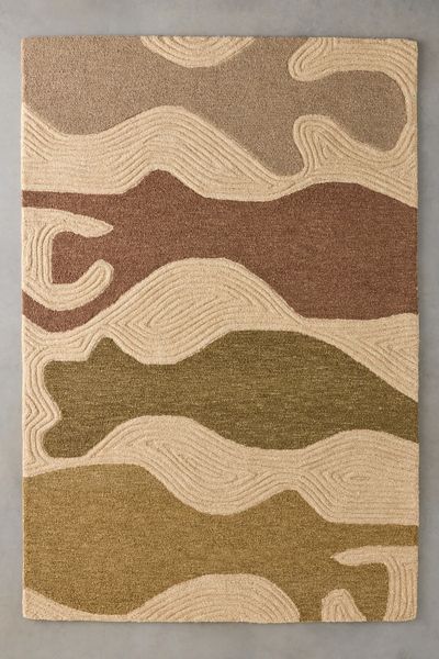 Rush Abstract Hand-Tufted Wool Rug