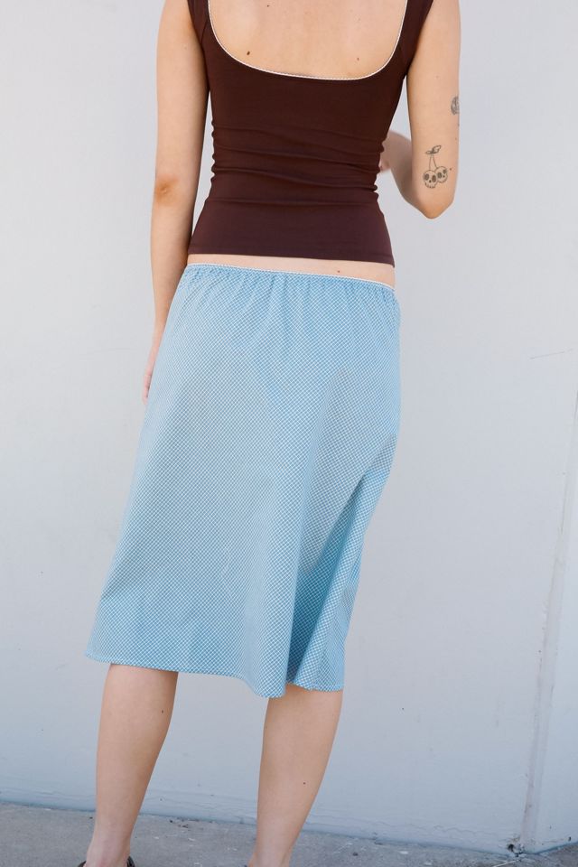 RAT BOI Woven Bias Midi Slip Skirt #3