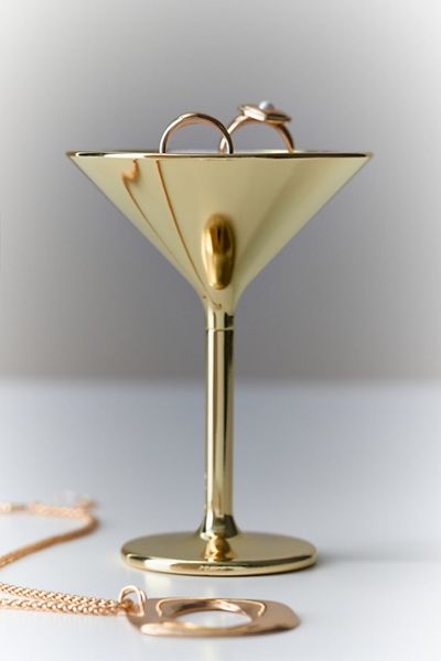 Martini Glass Metal Ring Holder