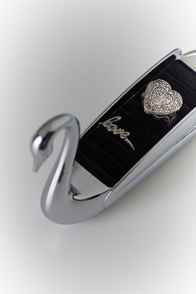 Swan Shaped Metal Ring Holder #1