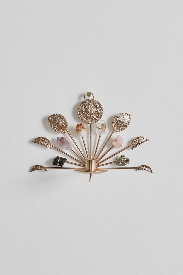 Ariana Ost Wall Mounted Lunar Crystal Candle Holder #1
